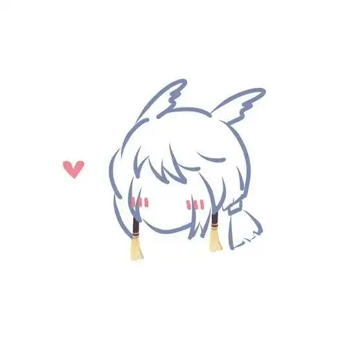 手绘可爱简易光遇头像