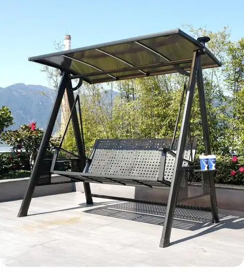 户外网红摇床秋千室内双人吊床庭院懒人摇摇椅防水防晒花园秋千椅 a