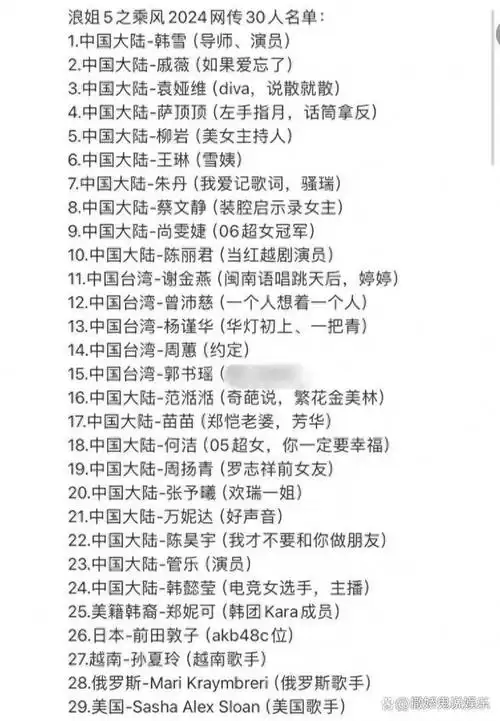 浪姐5开录多位女星现身长沙韩雪遭吐槽何洁如愿以偿