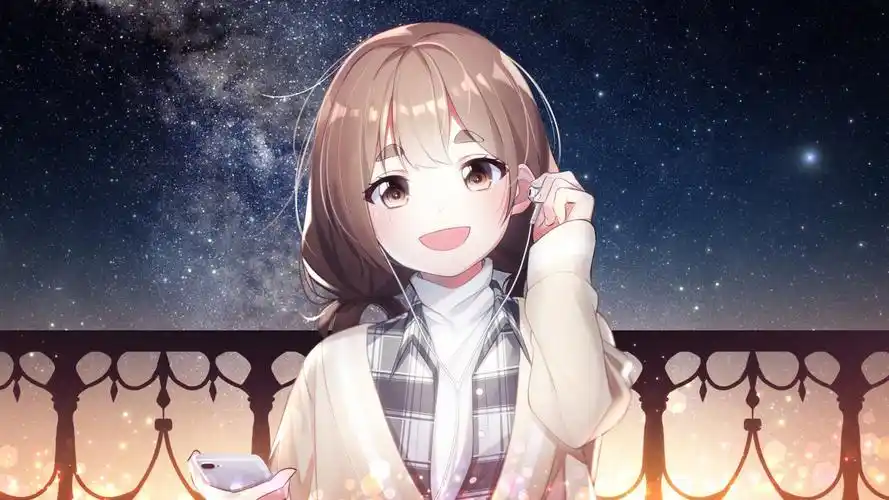 女孩子 夜空 银河 4k动漫图片,4k高清动漫图片,娟娟壁纸