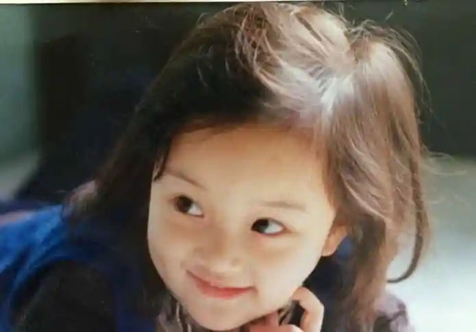 李小璐小时候的照片