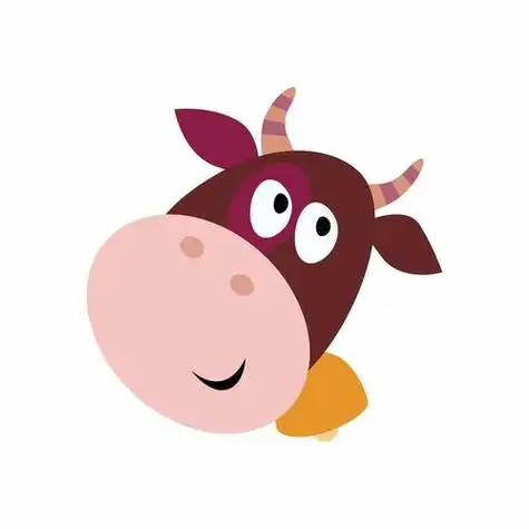 牛头简笔画 简单 可爱