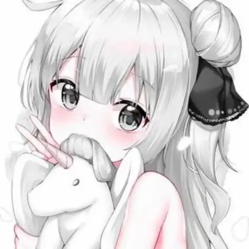 呆萌可爱的卡通动漫女生头像图片