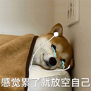 萌宠gif汪星人gif感觉累了gif就放空自己gif呆萌gif可爱gif