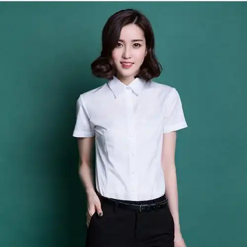 virtue富绅衬衫女长短袖专柜正品夏季修身职业衬衫