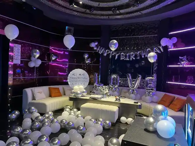 ktv生日气球派对布置