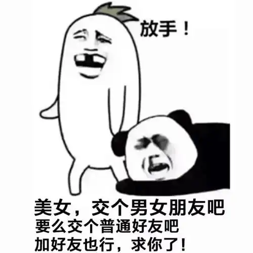 美女,交个男女朋友吧,要么交个普通好友吧