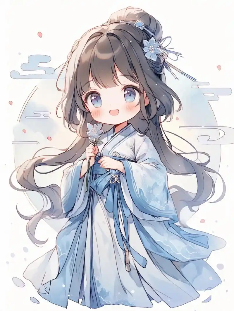 古风七仙女之蓝衣仙子  大家给她取个好听的名字.