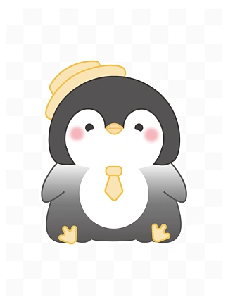 卡通矢量ai可爱小企鹅