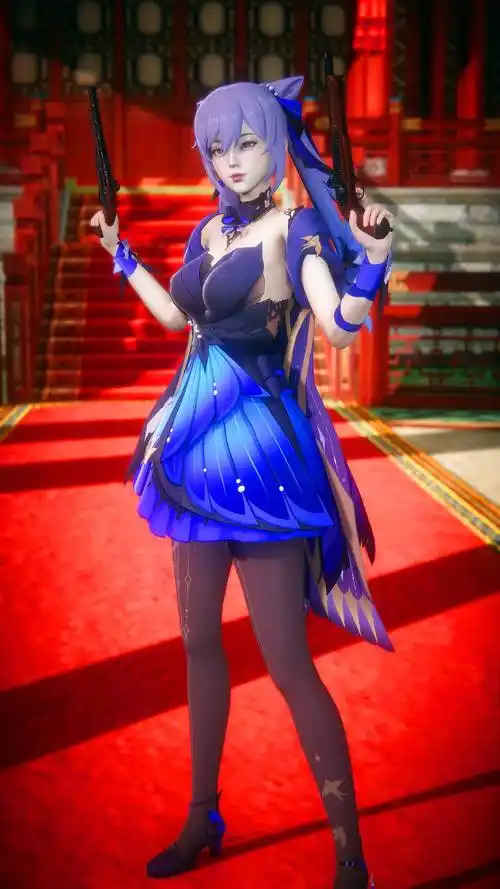 原神3d建模美图_二次元_公众_微信