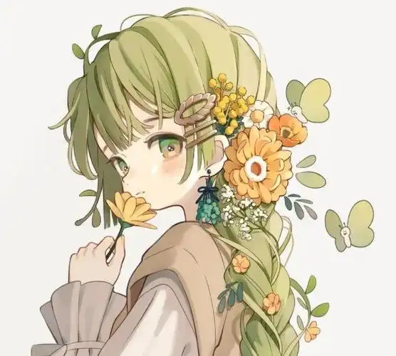 小清新头像女 森系动漫,适合永久做头像的图片动漫图2