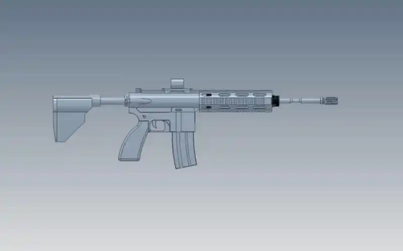 m416建模【inventor】