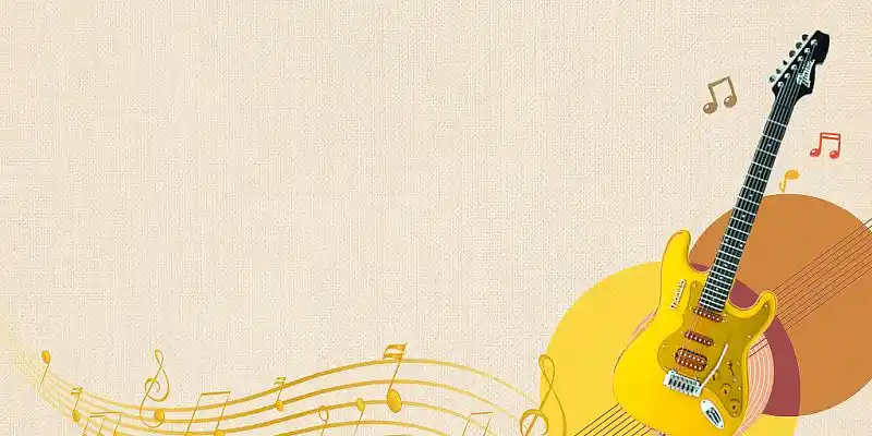 音乐节水彩晚会舞台背景绿色热带树木动物大象兔子猫头鹰简约可爱童趣