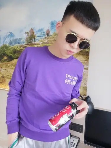 快手红人同款社会小伙卫衣精神社会人网红上衣p40