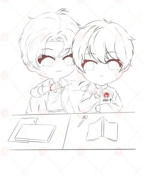 接稿接稿  #ipad手绘挑战  #ipad绘画  #伪装学渣  #谢俞  #贺朝