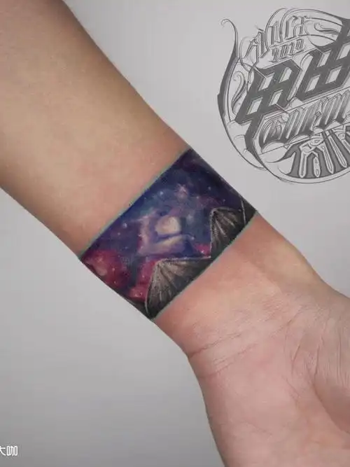 星空手环_纹身图案手稿图片_宇瞳的纹身作品集
