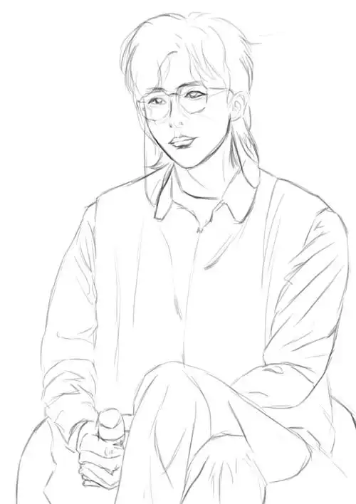 刘宇宁摩登兄弟刘宇宁板绘练习板绘约稿板绘小白的日常真人转手绘写真