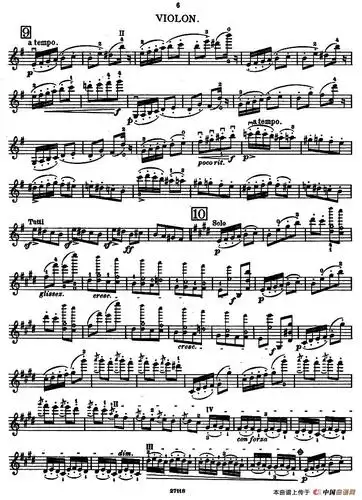 【精灵舞曲小提琴谱】精灵舞曲小提琴谱