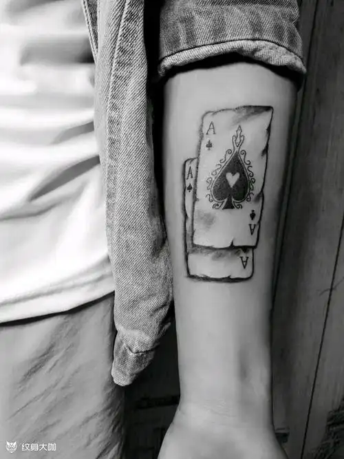 扑克牌!_纹身图案手稿图片_楚晓的纹身作品集