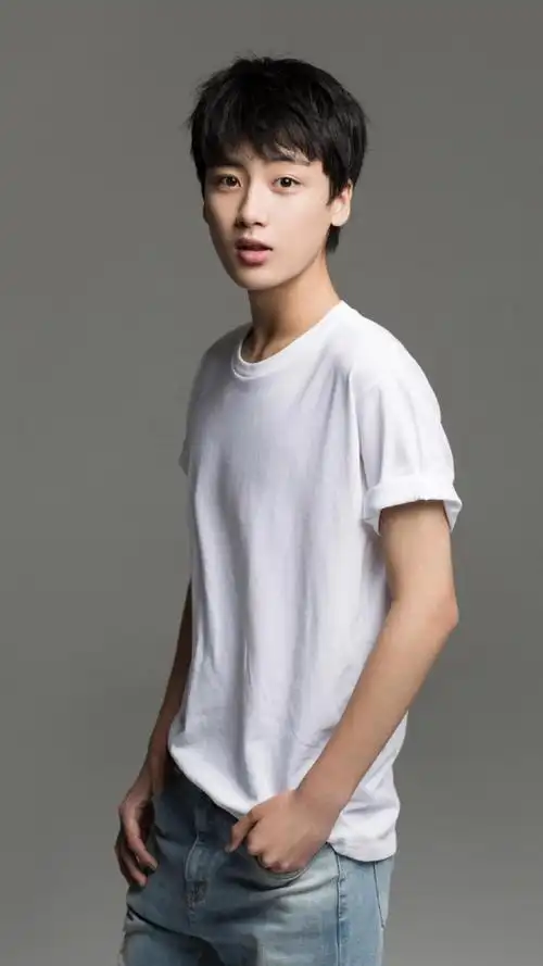 小鲜肉边程休闲帅气写真