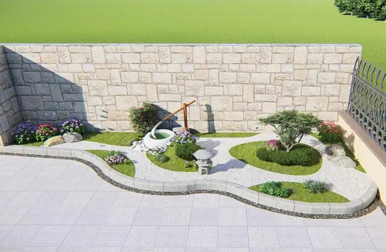 日式花池景观设计