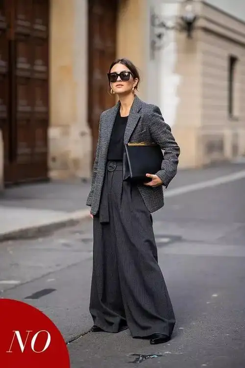 西装外套 阔腿裤