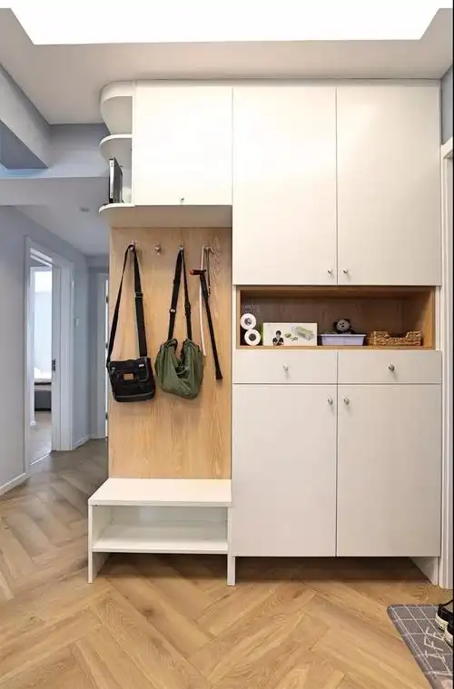 太原今朝装饰|入户玄关鞋柜装修效果图,美观实用!