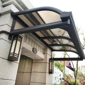 铝合金雨棚户外防雨阳台家用别墅门头庭院屋檐阳光棚窗户雨搭遮阳