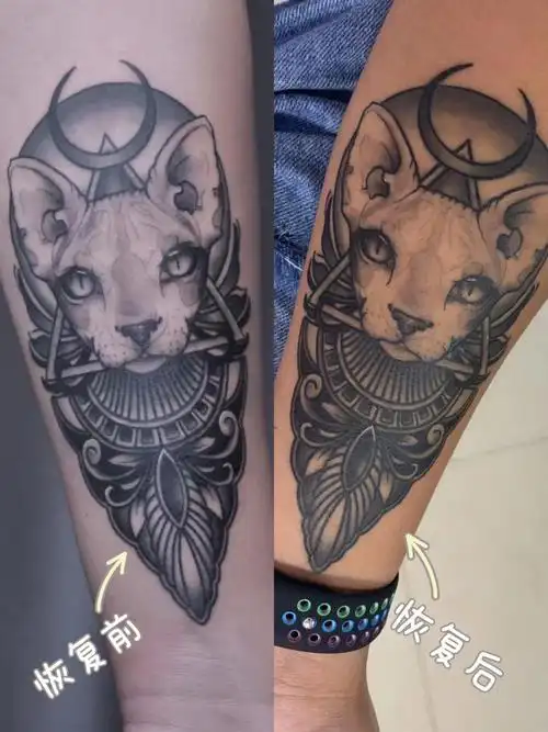 纹身恢复的前后对比04