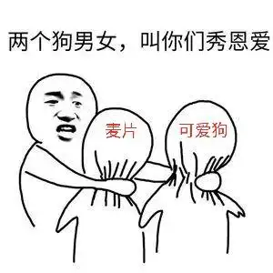 两个狗男女,叫你们秀恩爱