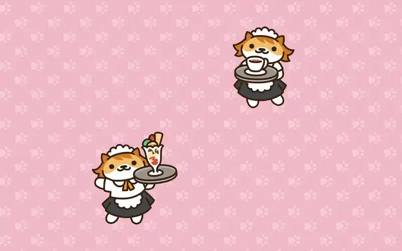 简约可爱卡通猫图片桌面壁纸