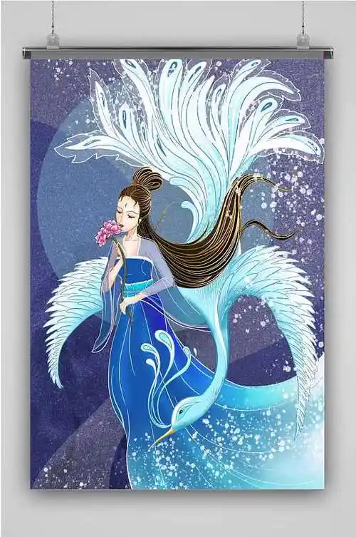 凤凰飞天国潮海报