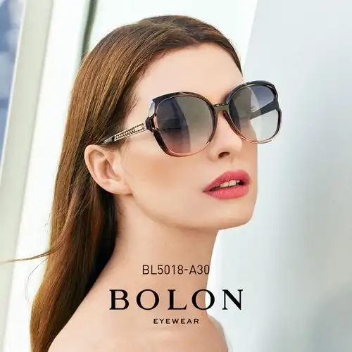 bolon暴龙蝶形偏光太阳镜女明星同款潮流墨镜防紫外线眼镜bl5018