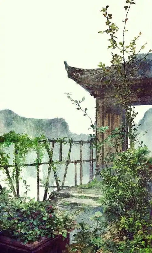 唯美的古风建筑背景壁纸