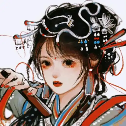 十二生肖国风插画头像