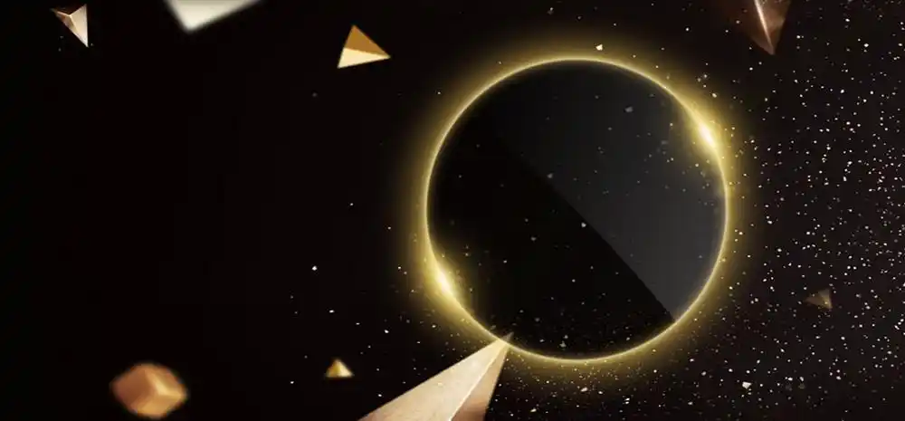 简约质感黑金光效背景