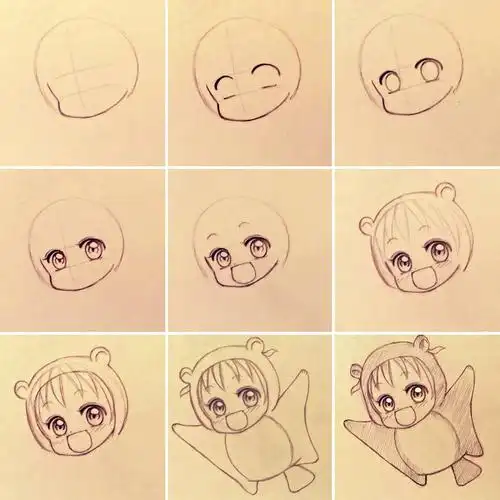 q版动漫人物绘画步骤不会的小伙伴码起来吧