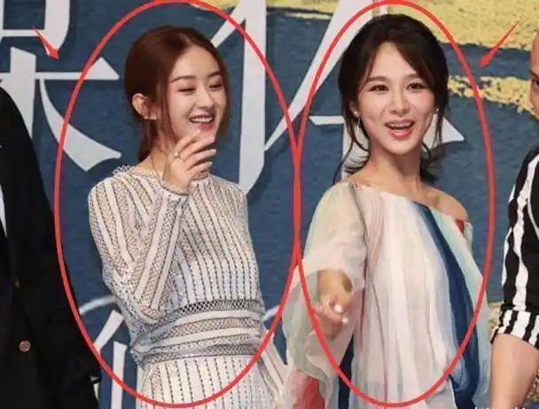 赵丽颖165cm,杨紫167cm,当两人站一起,差距全在腿上!_人气_身高_女神