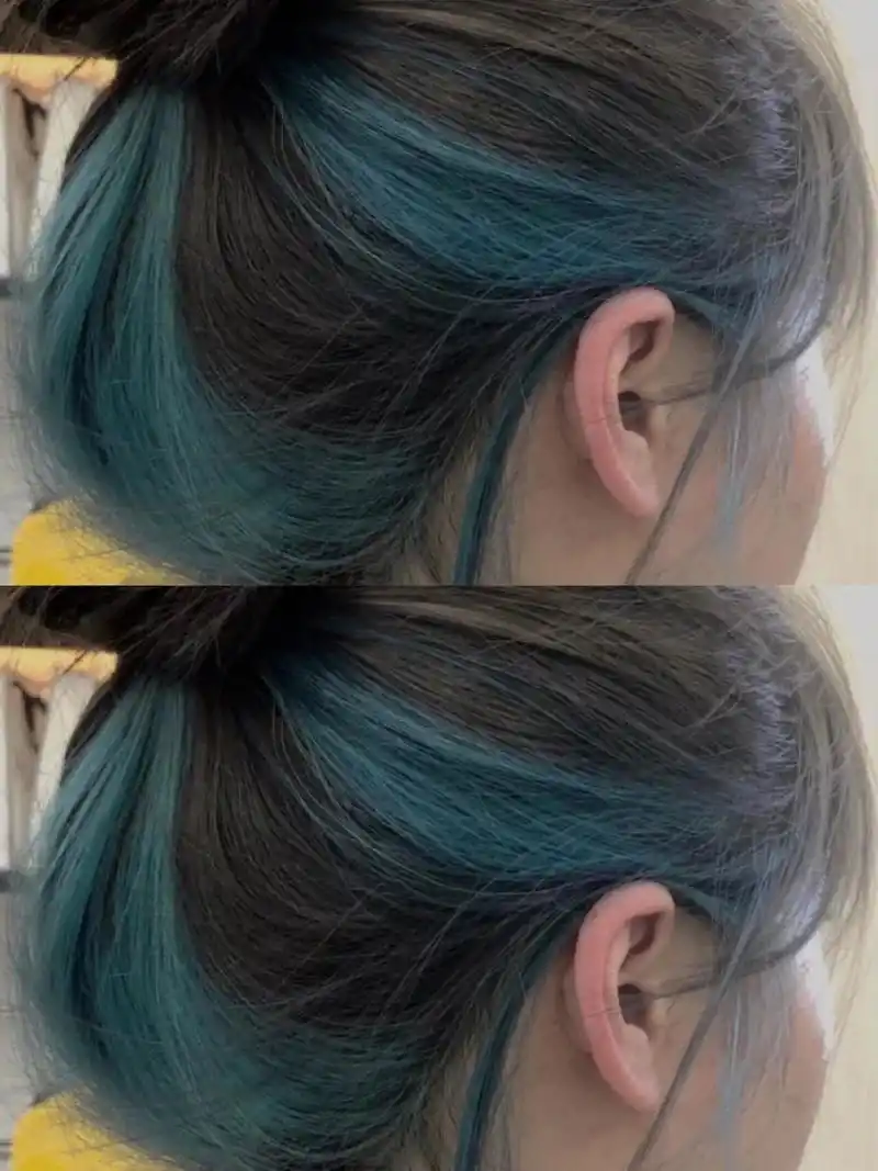 素颜也显白 给发型加分项的挑染 成都染发 成都接发 成都烫发 成都