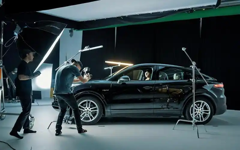 为保时捷拍摄汽车广告!幕后_哔哩哔哩_bilibili