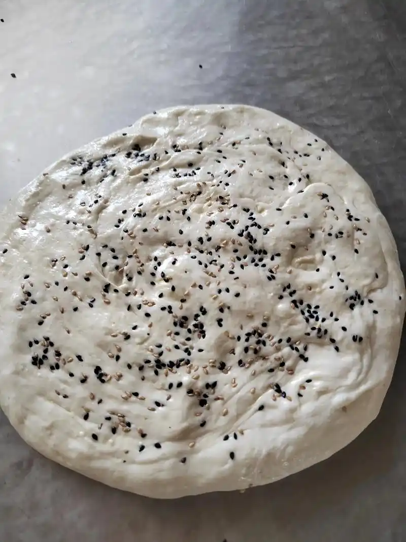 手工芝麻烧饼#油酥烧饼  - 抖音