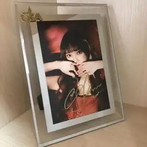 程潇 亲笔签名照,乐华演唱会签,包邮,含玻璃相框