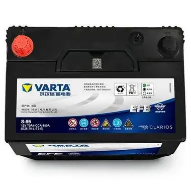 varta瓦尔塔蓄电池s95丰田凯美瑞汉兰达启停汽车电瓶70ah电池