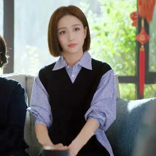 爱的厘米佟丽娅关雨晴同款衣服衬衫女中中长cosplay男装