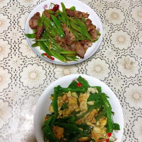 奇异果果931做的家常菜～四季豆炒腊肠