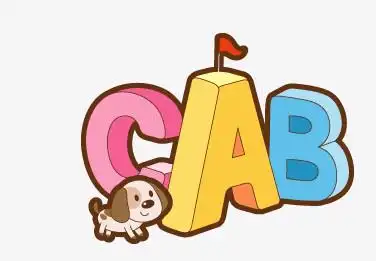 本作品全称为《彩色卡通风插红旗英文字母和小狗元素》,在整个配色上