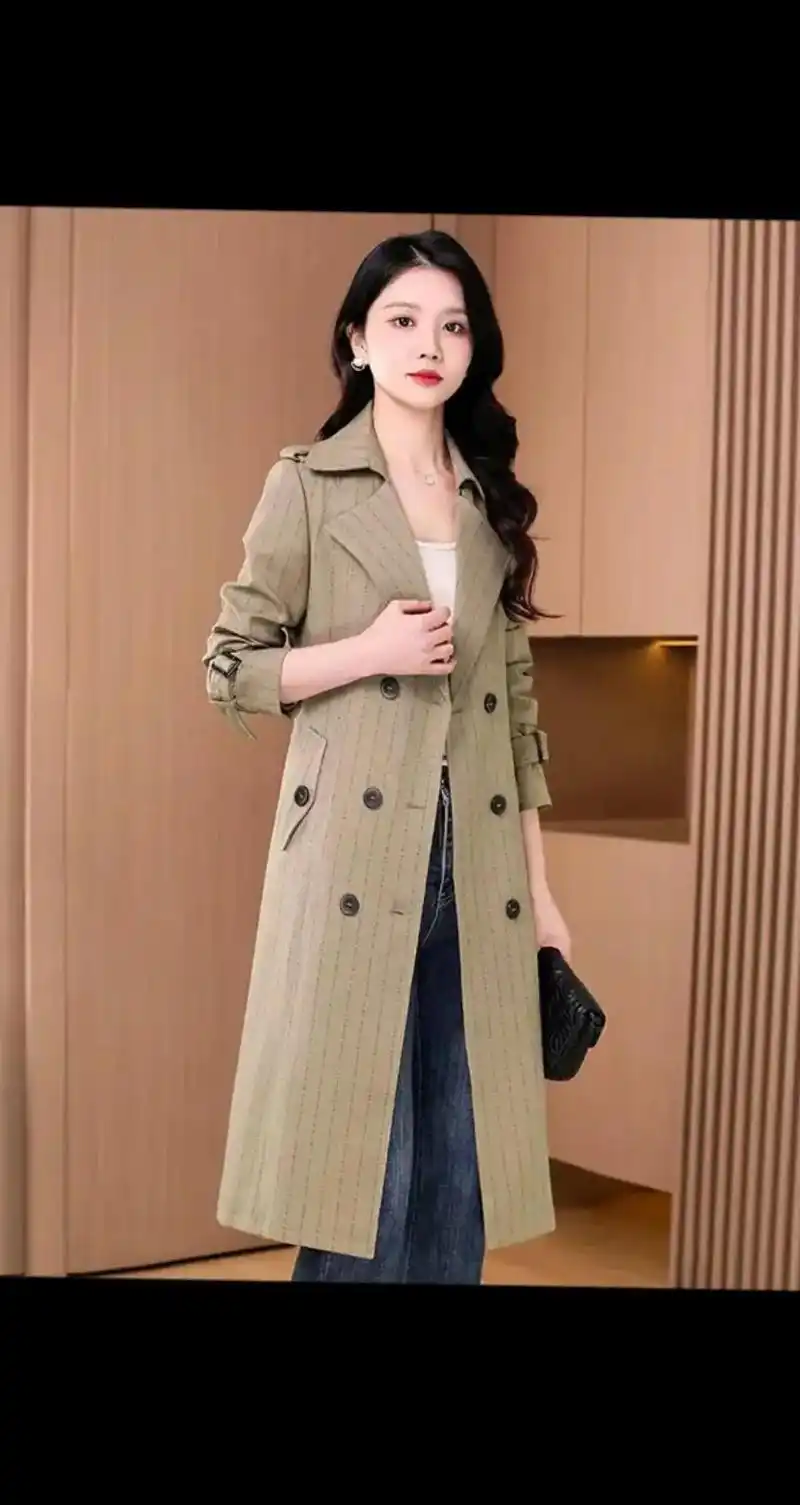 我的新款春秋风衣太美啦!这款可蓓儿