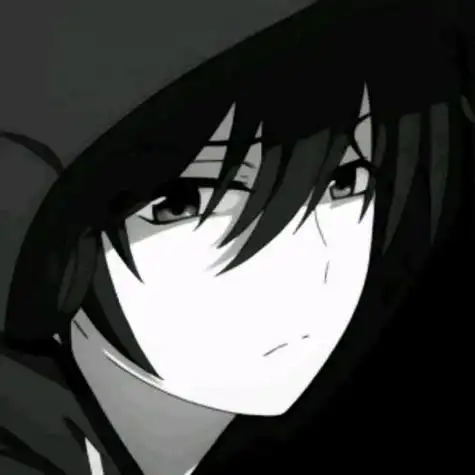 qq男生动漫头像黑白超清又丧又酷的黑白动漫男头图片.