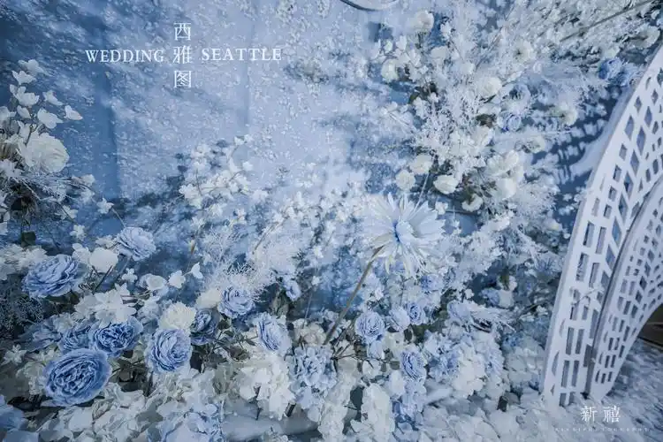 【西雅图婚礼企划】高级雾霾蓝色系婚礼
