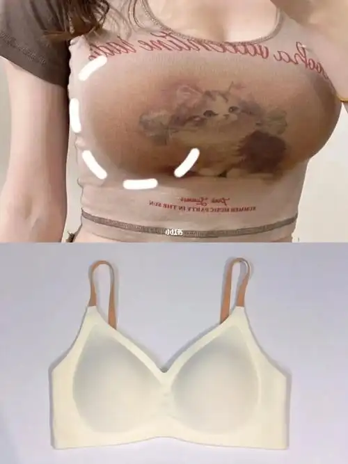 斯哈斯哈小胸姐妹也能穿的无痕聚拢内衣